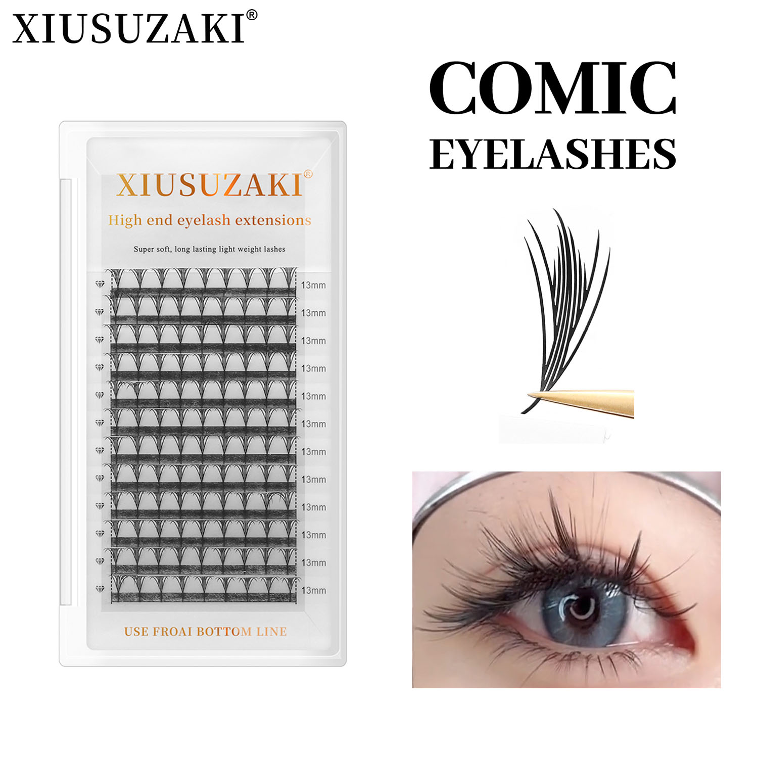 Eyelash Extension Volume Styles - XIUSUZAKI комиксы Pteris ресницы новый стиль