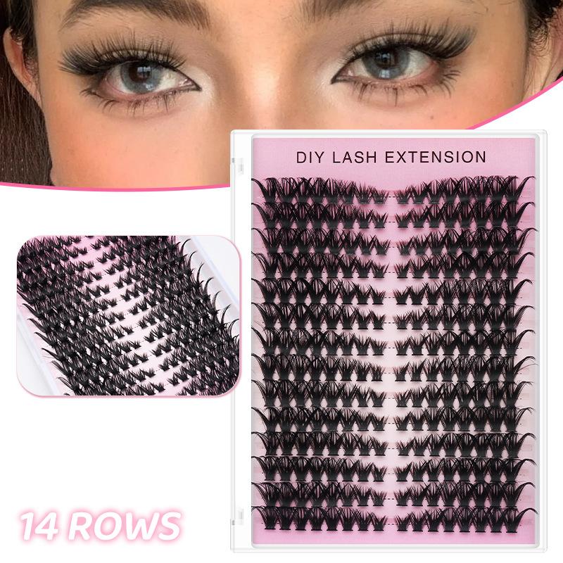 Eyelash Extension Volume Lashes - 20 шт. накладных ресниц для самостоятельного