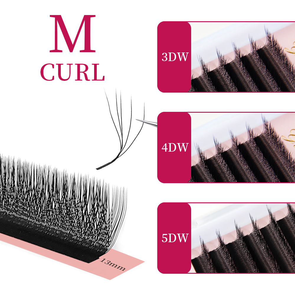 Eyelash Extension Volume Styles - Накладные ресницы Goddess W3D 4D 5D
