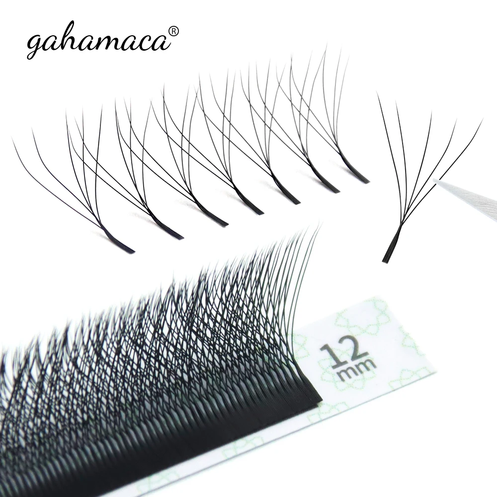 Eyelash Extension Volume Styles - GAHAMACA Наращивание ресниц W-образной формы 3D/4D/5D,