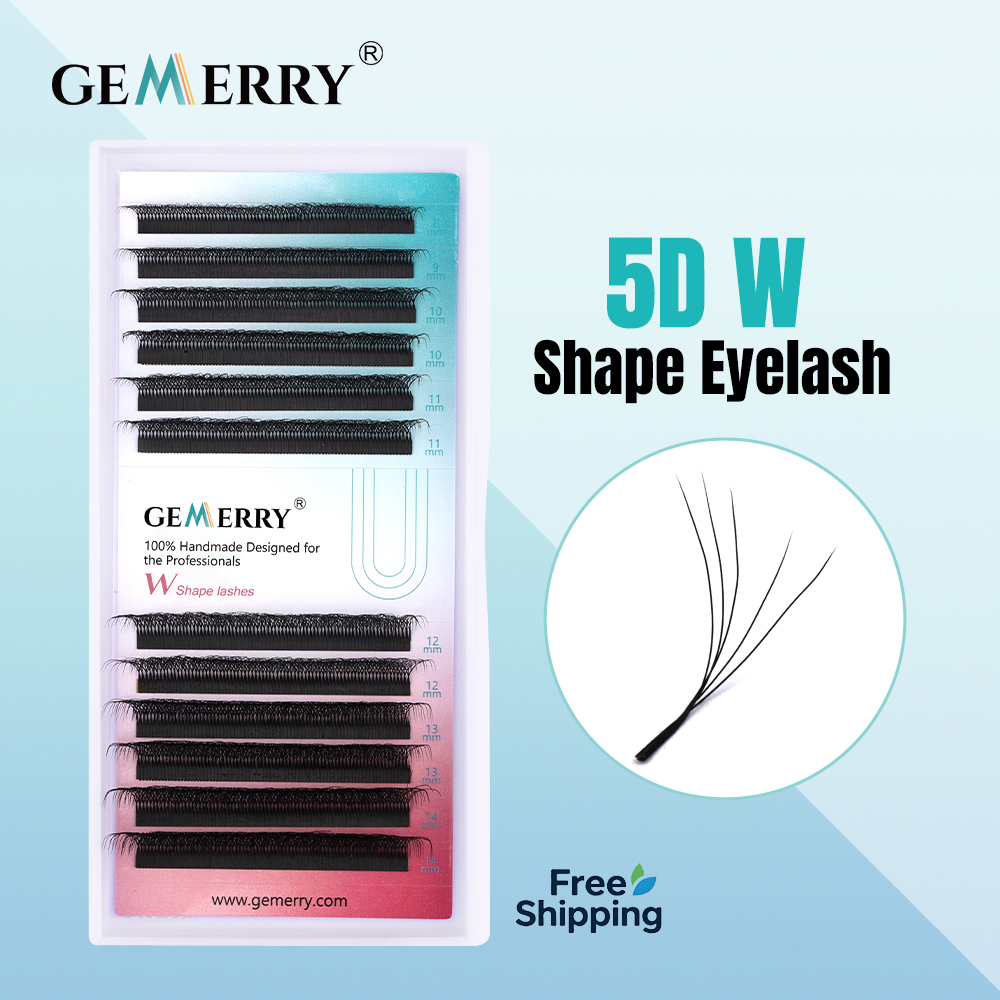 Eyelash Extension Volume Styles - Накладные ресницы GEMERRY 5D W-образной формы,