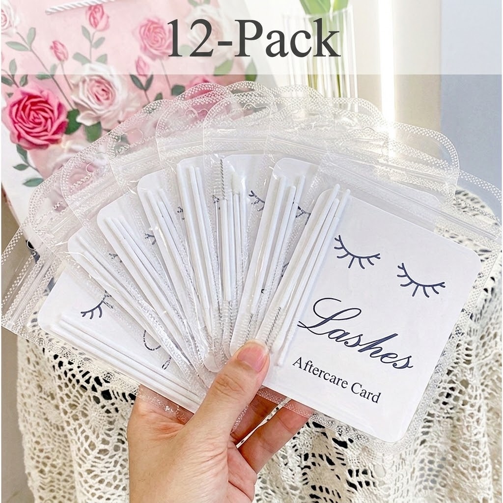 12 шт. наборов для ухода за ре – обзор и цена Eyelash Extension Aftercare