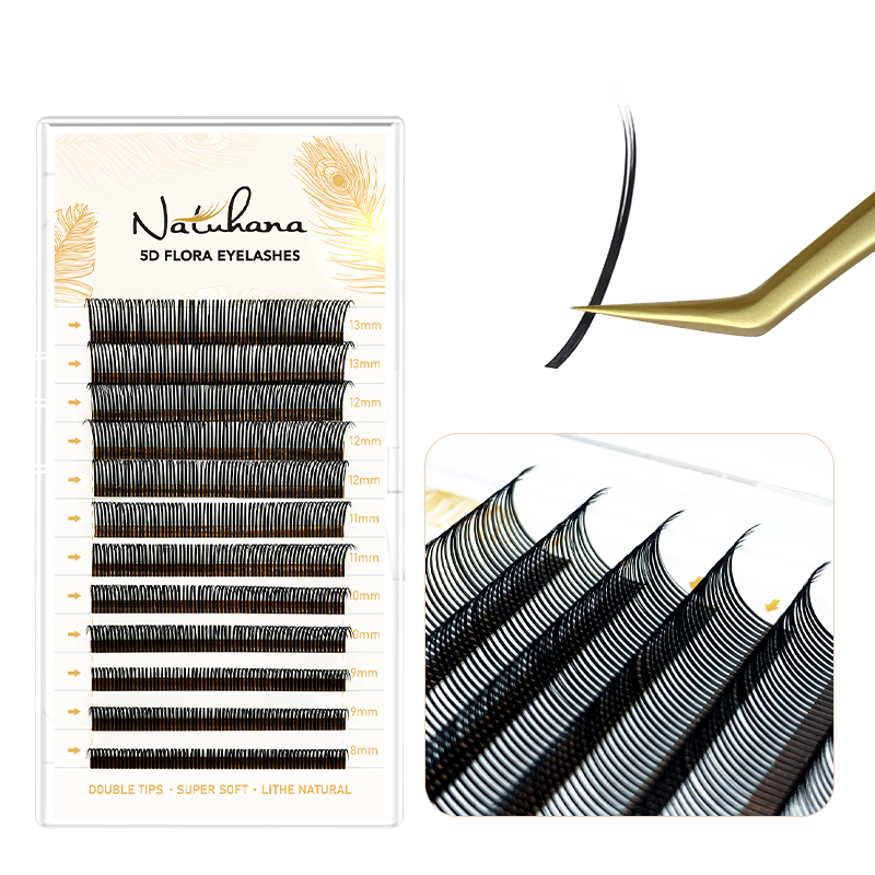 NATUHANA 5D W Стиль Флора Нара – обзор и цена Eyelash Extension Volume Styles