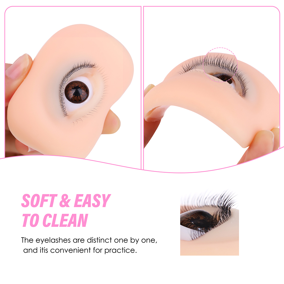 Трехслойная силиконовая модель – обзор и цена Eyelash Extension Model