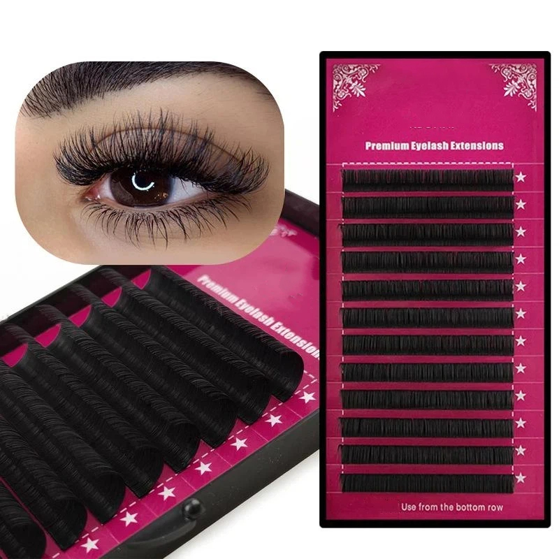 Накладные ресницы из норки пре – обзор и цена Eyelash Extension Volume Lashes